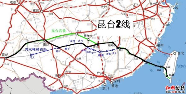 昆臺(tái)高鐵最新路線圖，一段精彩的旅程啟程