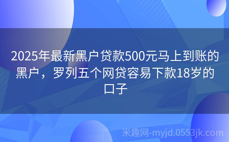 2025年黑戶最新口子申請(qǐng)指南，初學(xué)者與進(jìn)階用戶通用步驟